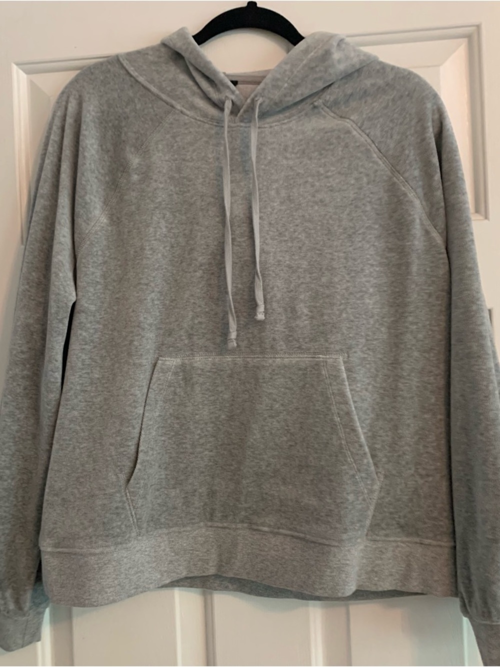 NWOT J Crew Gray Velour Hoodie